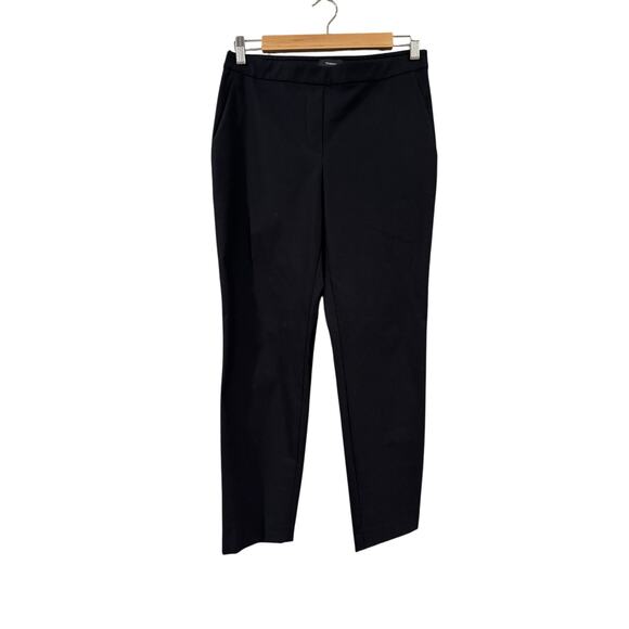 Theory Thaniel Approach Black Pull ON Dress Pants Trousers Size 4 - Picture 1 of 5